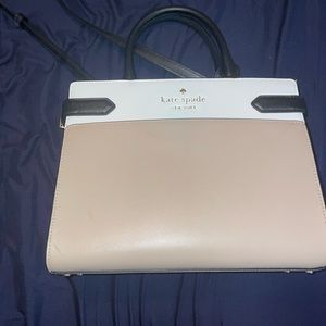 Kate Spade Beige/white/black handbag